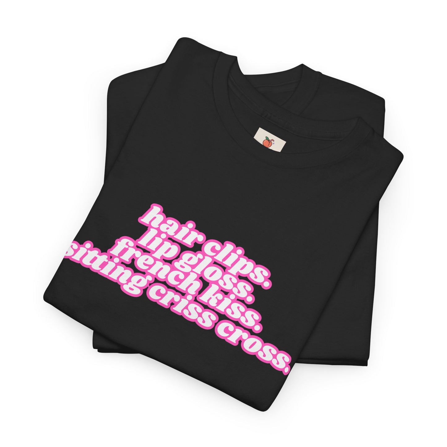 Chappell Roan Lyric T-Shirt • Hair Clips Lip Gloss French Kiss Tee • Queer Pop Shirt • Naked in Manhattan Quote • Pride Aesthetic Top