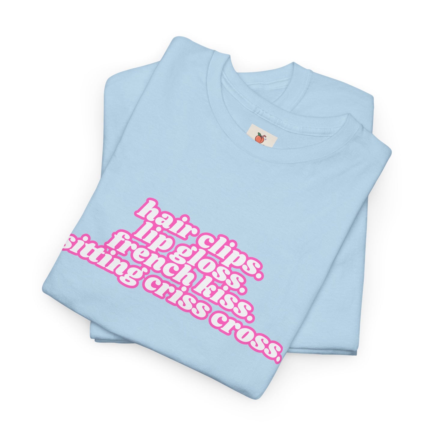 Chappell Roan Lyric T-Shirt • Hair Clips Lip Gloss French Kiss Tee • Queer Pop Shirt • Naked in Manhattan Quote • Pride Aesthetic Top