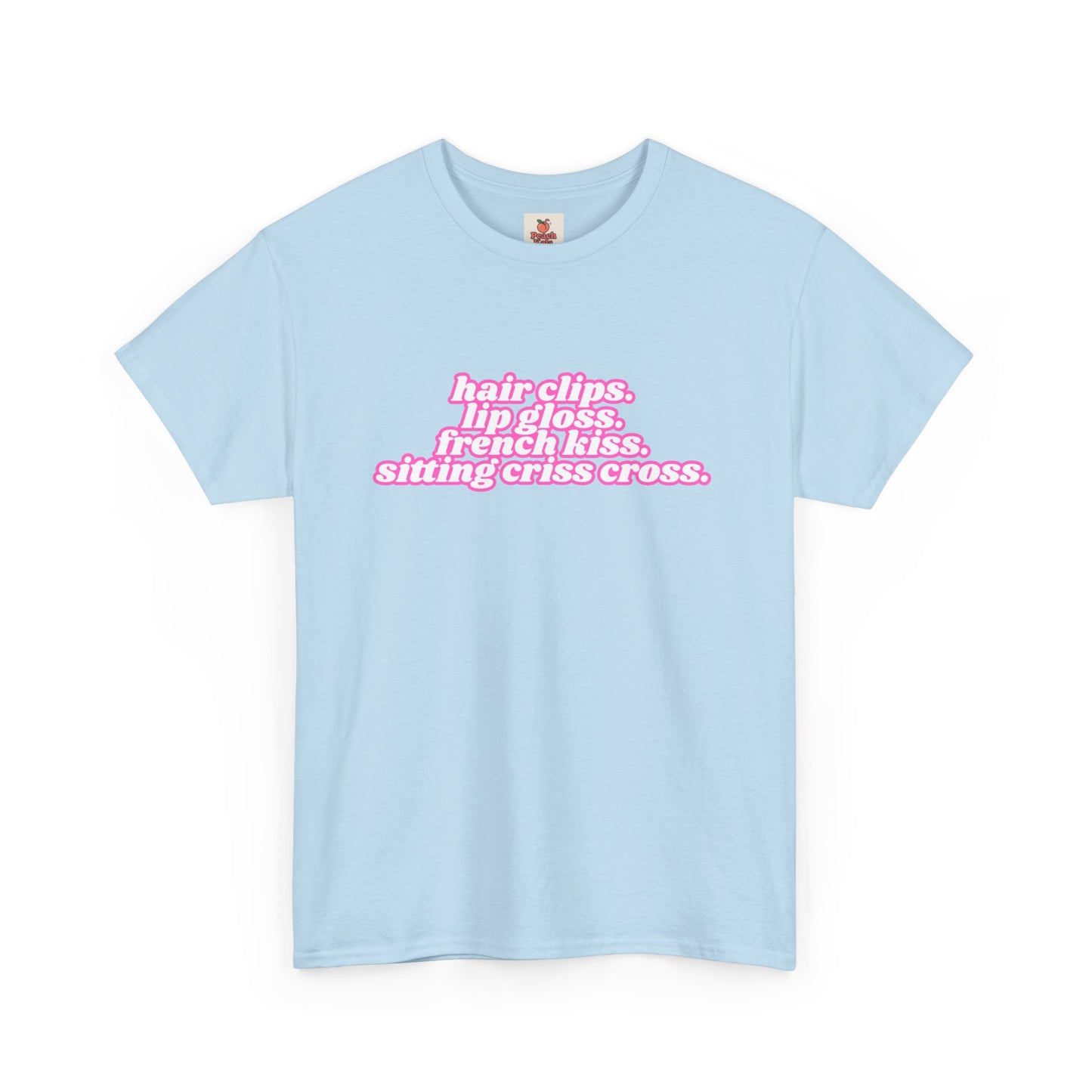 Chappell Roan Lyric T-Shirt • Hair Clips Lip Gloss French Kiss Tee • Queer Pop Shirt • Naked in Manhattan Quote • Pride Aesthetic Top