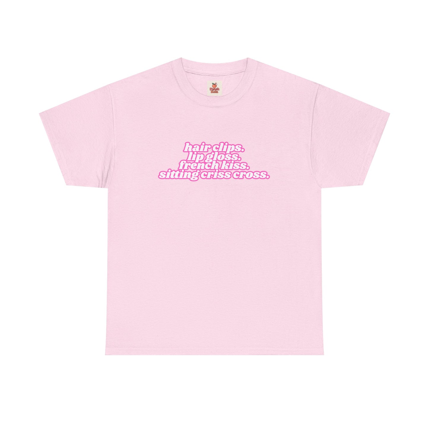 Chappell Roan Lyric T-Shirt • Hair Clips Lip Gloss French Kiss Tee • Queer Pop Shirt • Naked in Manhattan Quote • Pride Aesthetic Top