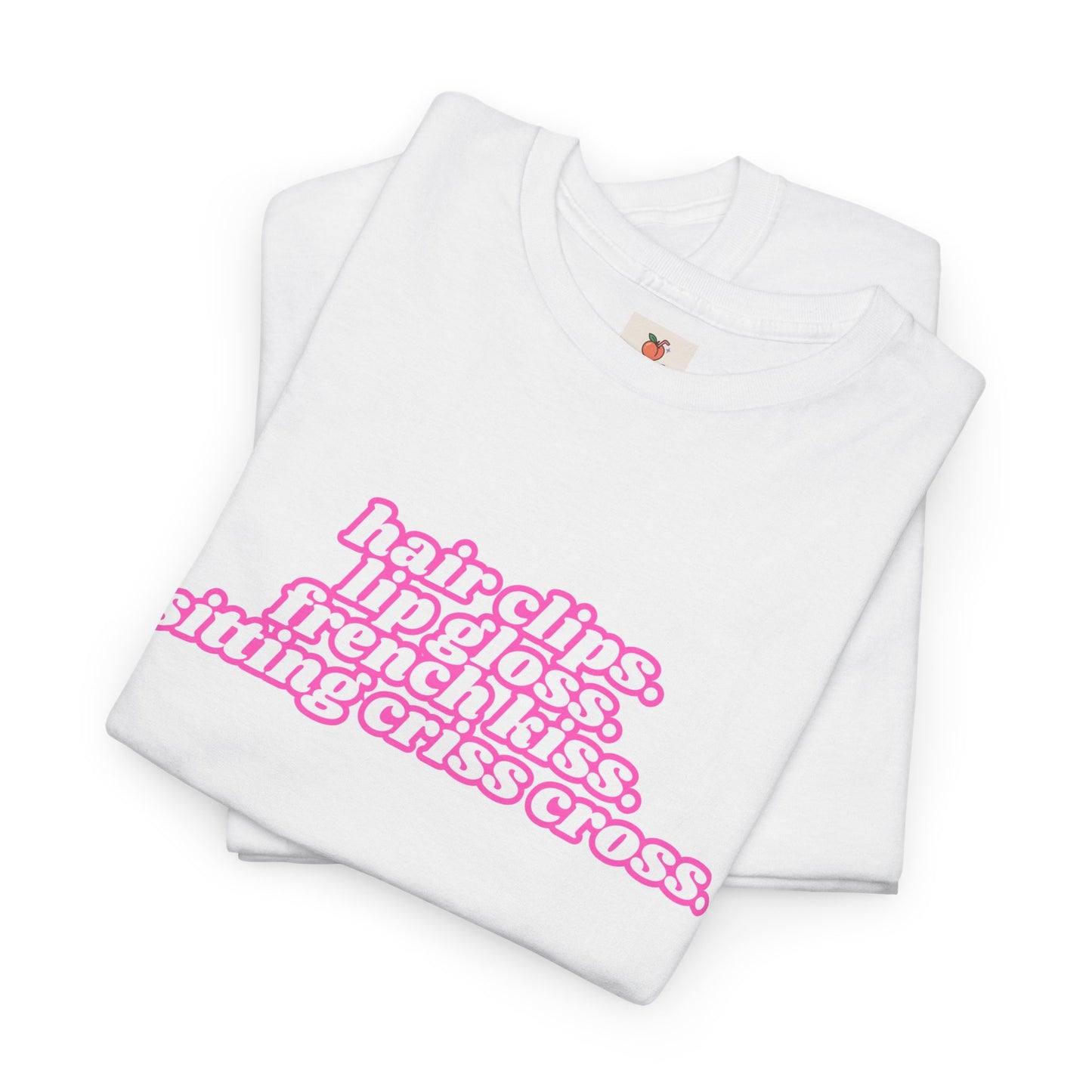 Chappell Roan Lyric T-Shirt • Hair Clips Lip Gloss French Kiss Tee • Queer Pop Shirt • Naked in Manhattan Quote • Pride Aesthetic Top