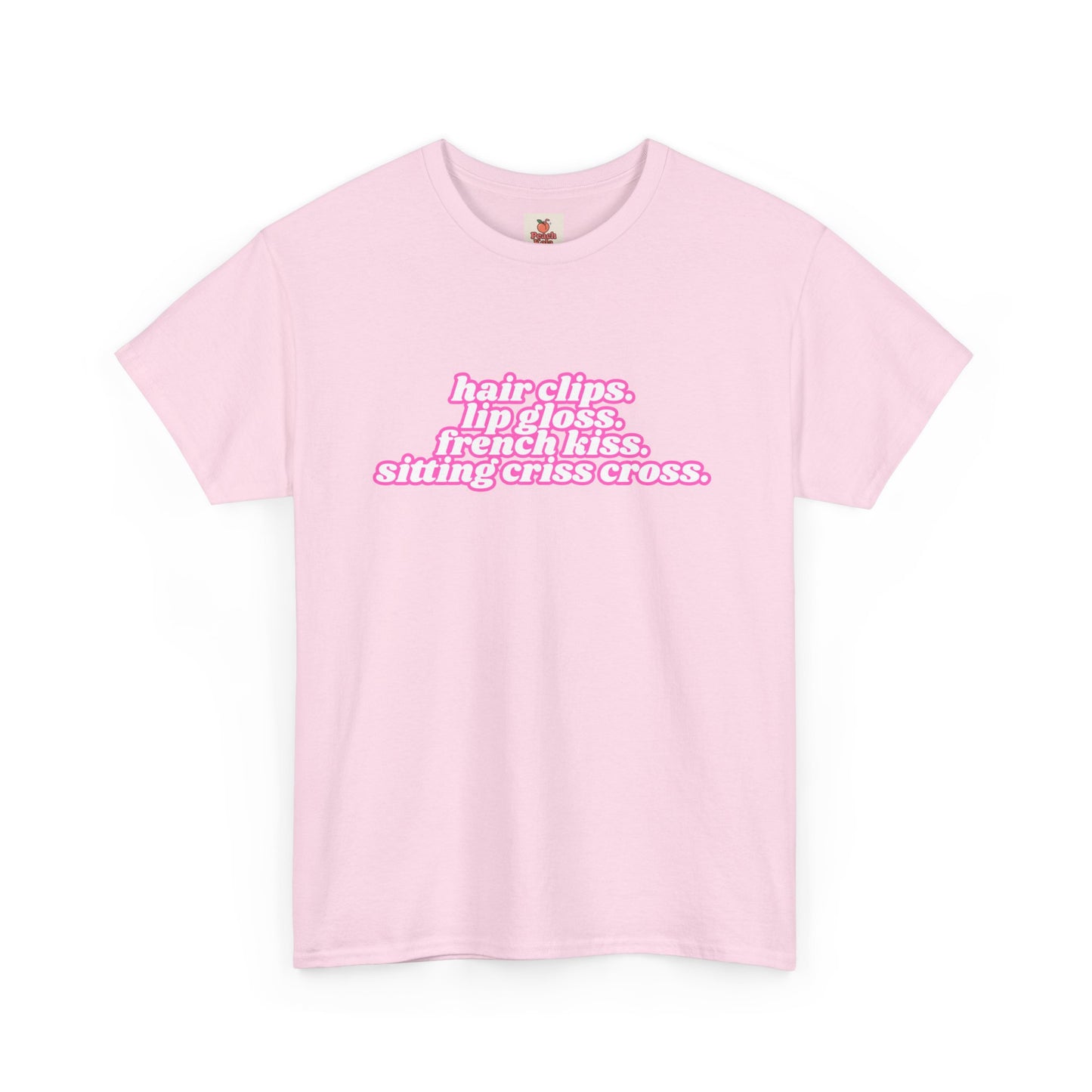 Chappell Roan Lyric T-Shirt • Hair Clips Lip Gloss French Kiss Tee • Queer Pop Shirt • Naked in Manhattan Quote • Pride Aesthetic Top