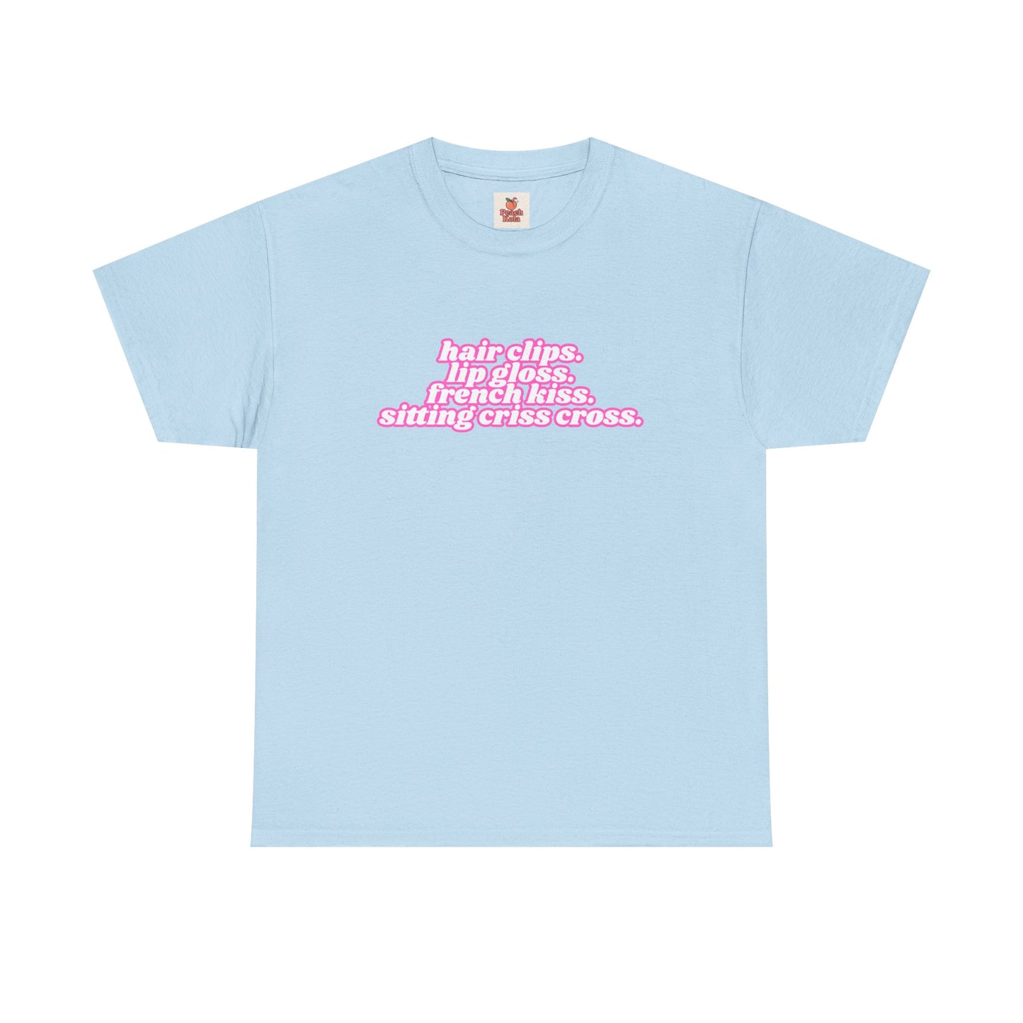 Chappell Roan Lyric T-Shirt • Hair Clips Lip Gloss French Kiss Tee • Queer Pop Shirt • Naked in Manhattan Quote • Pride Aesthetic Top