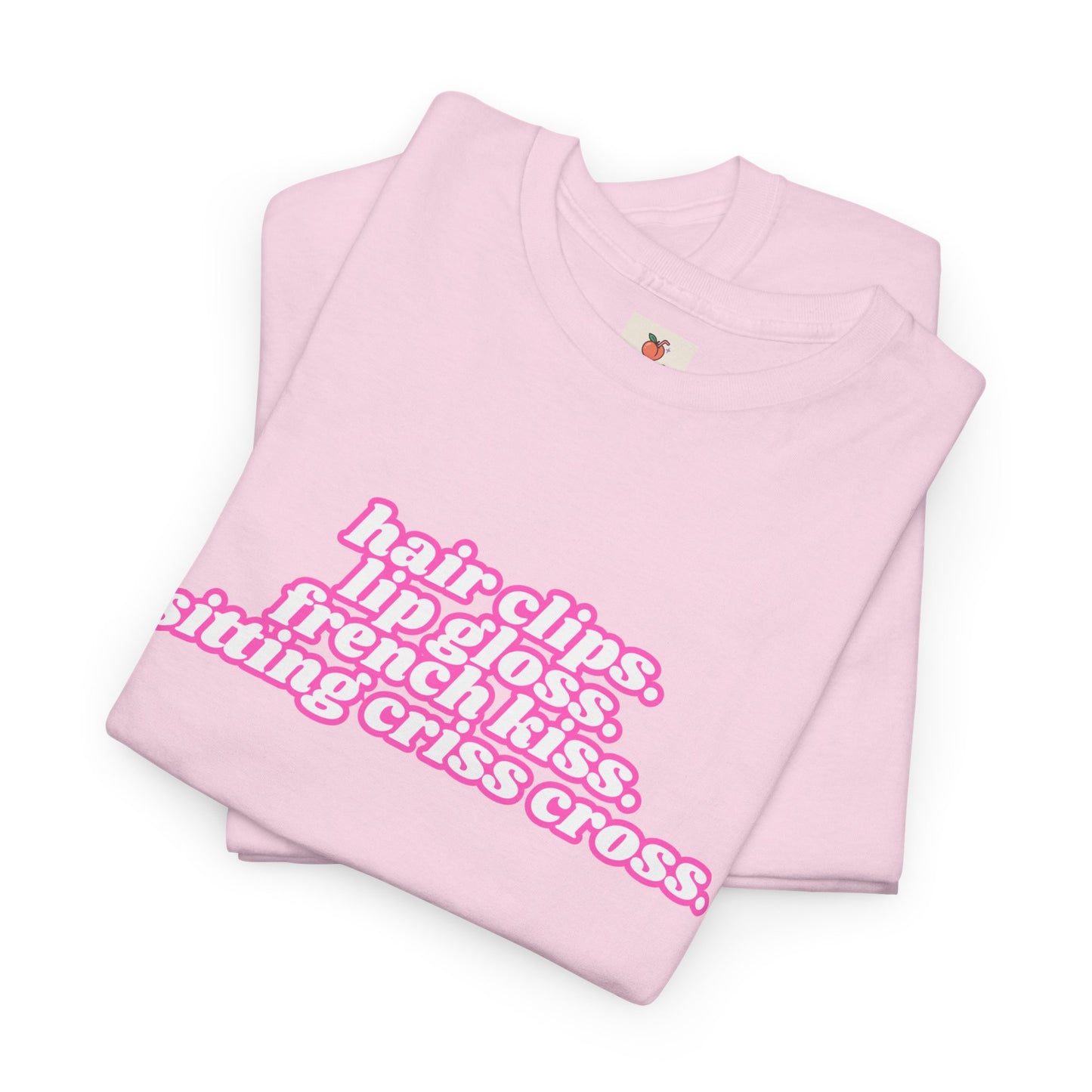 Chappell Roan Lyric T-Shirt • Hair Clips Lip Gloss French Kiss Tee • Queer Pop Shirt • Naked in Manhattan Quote • Pride Aesthetic Top