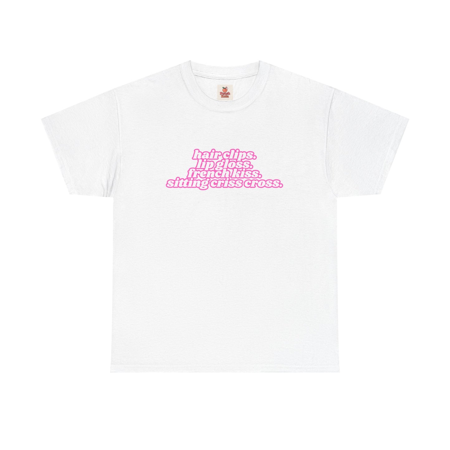 Chappell Roan Lyric T-Shirt • Hair Clips Lip Gloss French Kiss Tee • Queer Pop Shirt • Naked in Manhattan Quote • Pride Aesthetic Top