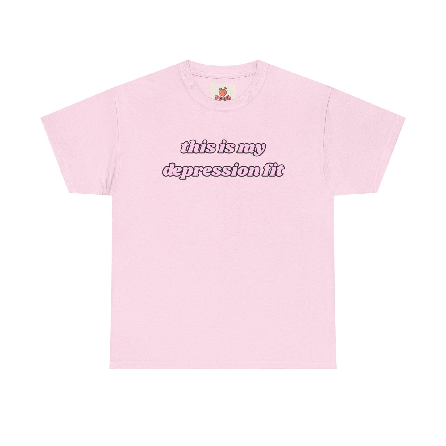 Depression T-shirt - “This Is My Depression Fit” Tee – Sad Girl Tee - Y2K Fashion