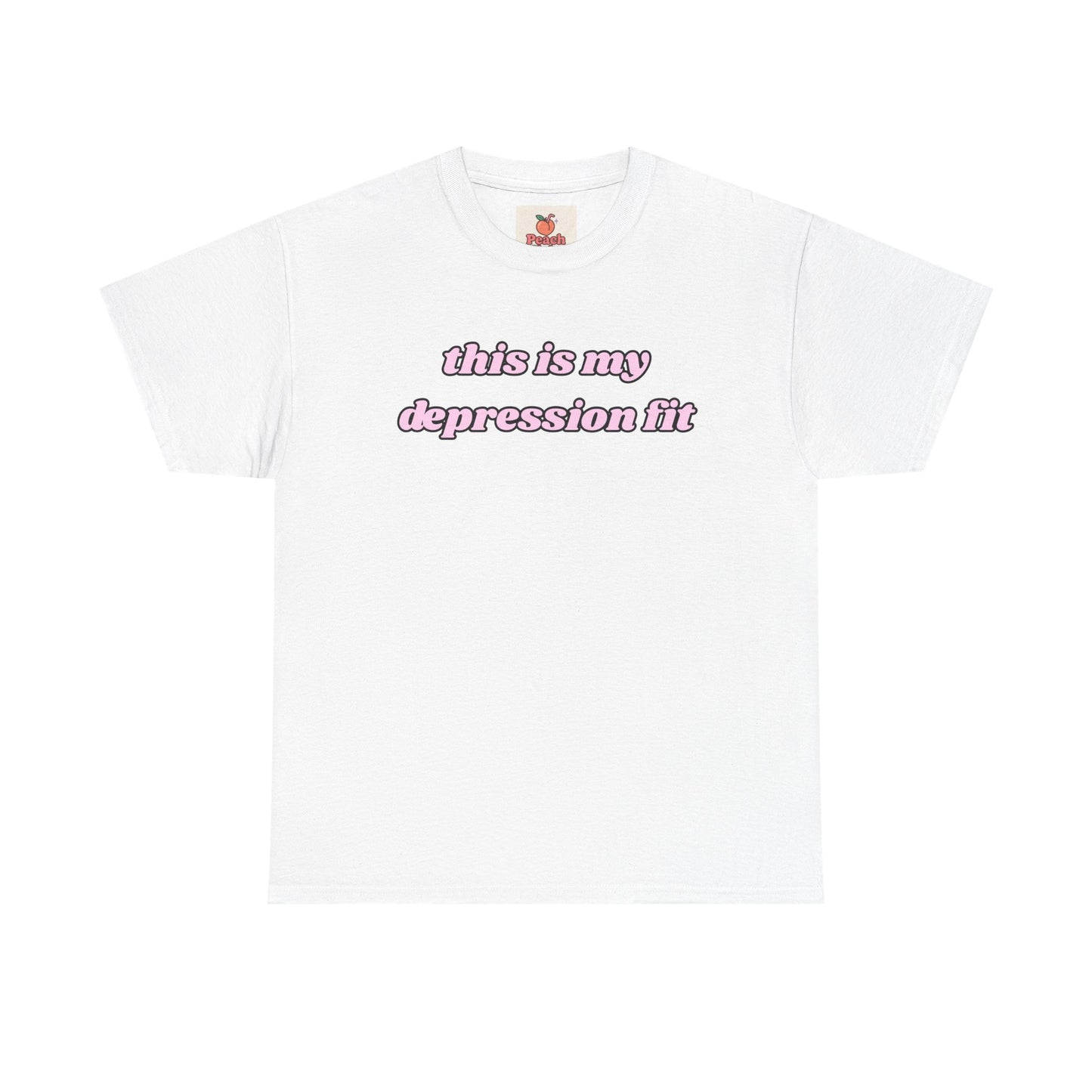 Depression T-shirt - “This Is My Depression Fit” Tee – Sad Girl Tee - Y2K Fashion