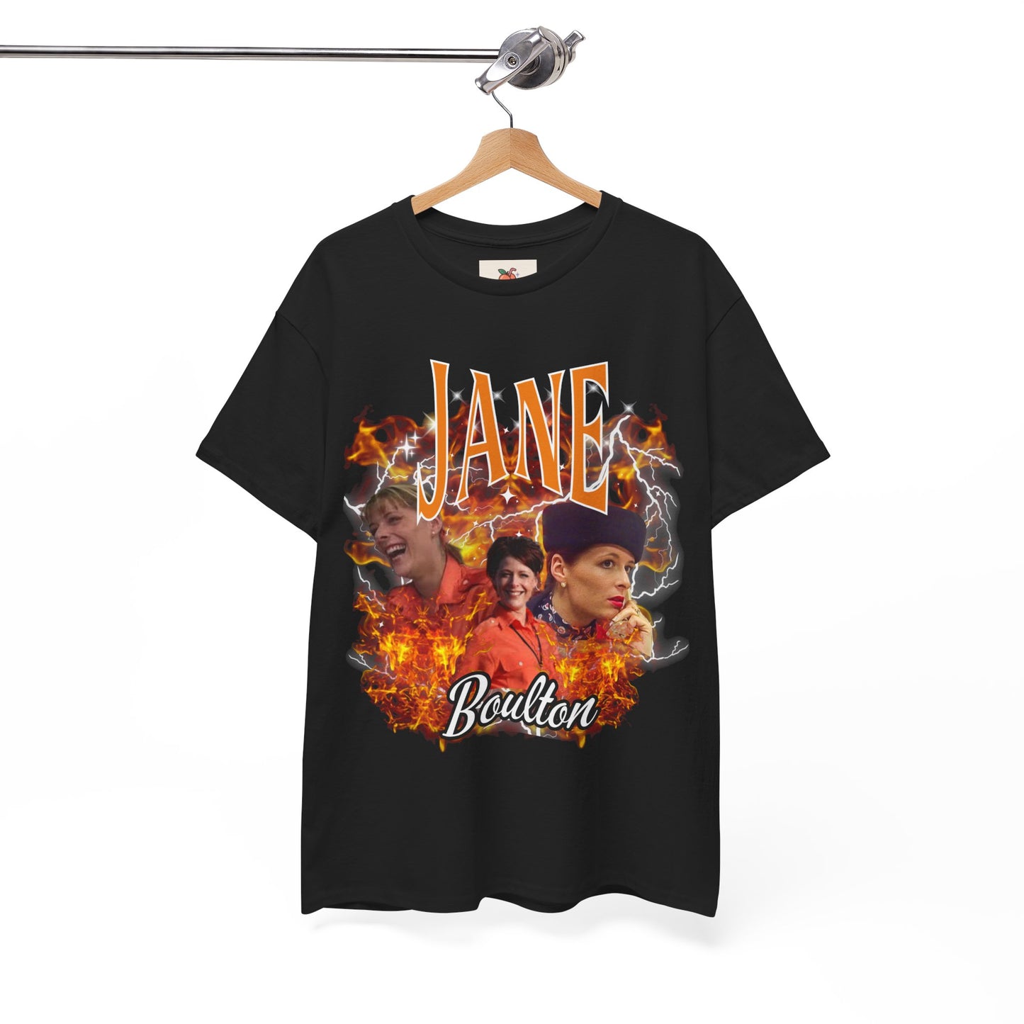 Jane Boulton T-Shirt - Flame bootleg tee