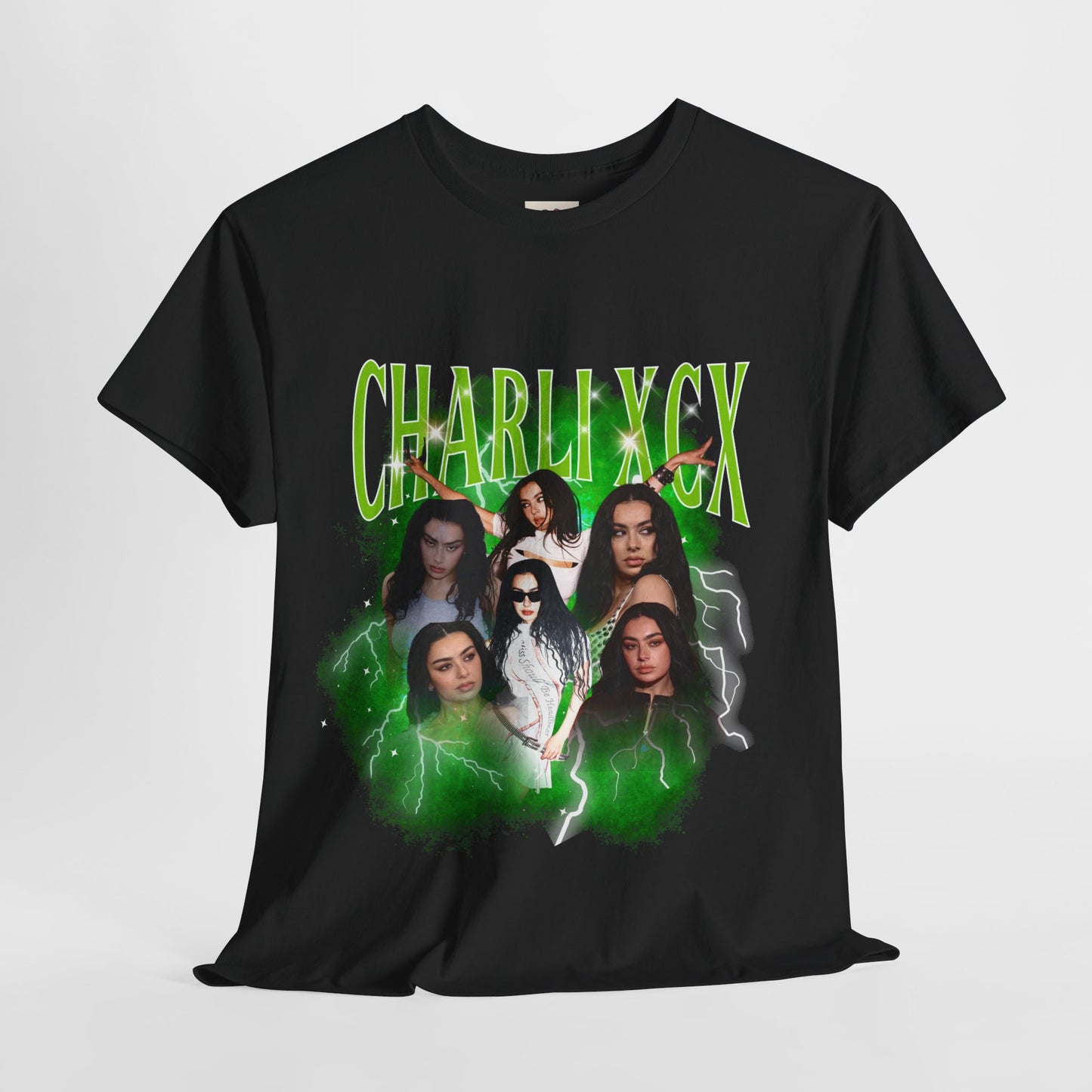 Charli XCX Bootleg Collage Tee – Brat Era Iconography