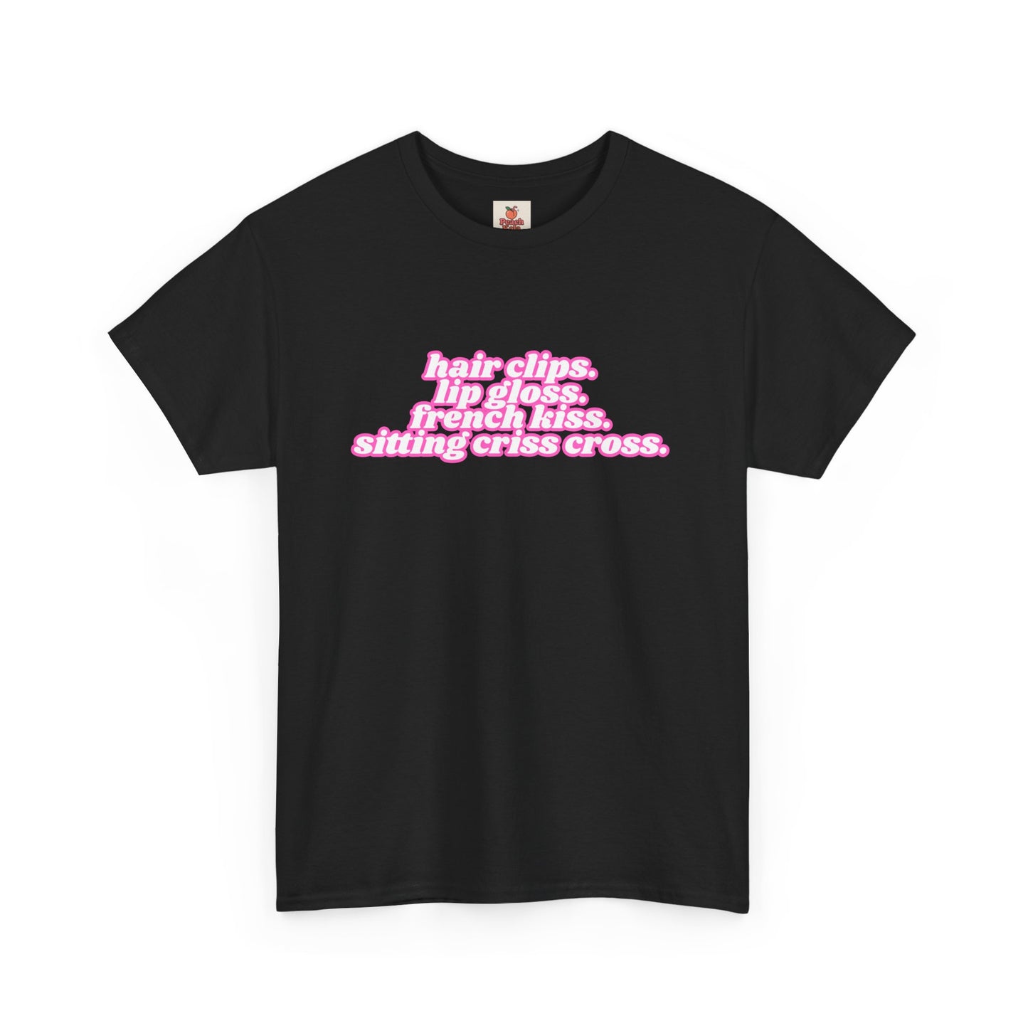 Chappell Roan Lyric T-Shirt • Hair Clips Lip Gloss French Kiss Tee • Queer Pop Shirt • Naked in Manhattan Quote • Pride Aesthetic Top