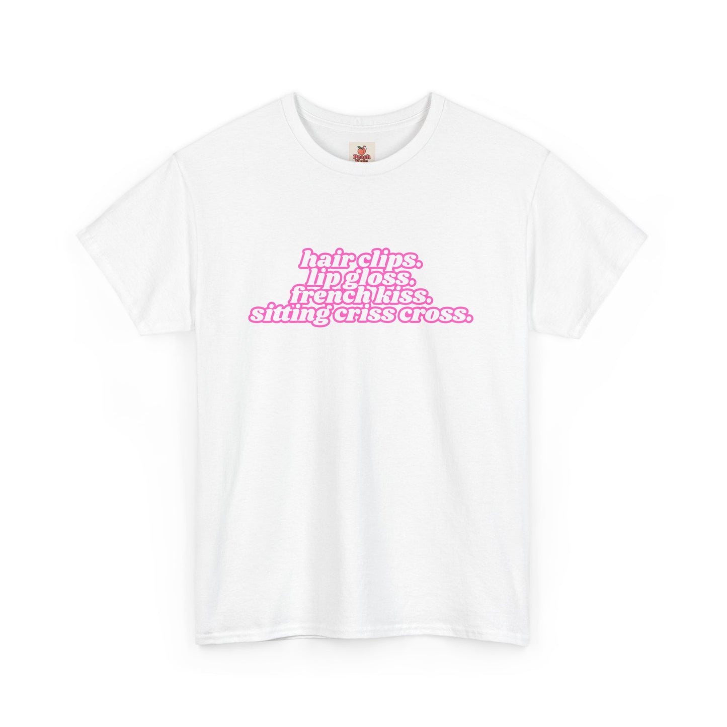 Chappell Roan Lyric T-Shirt • Hair Clips Lip Gloss French Kiss Tee • Queer Pop Shirt • Naked in Manhattan Quote • Pride Aesthetic Top