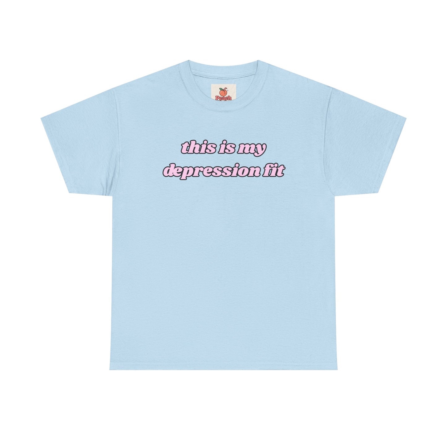 Depression T-shirt - “This Is My Depression Fit” Tee – Sad Girl Tee - Y2K Fashion
