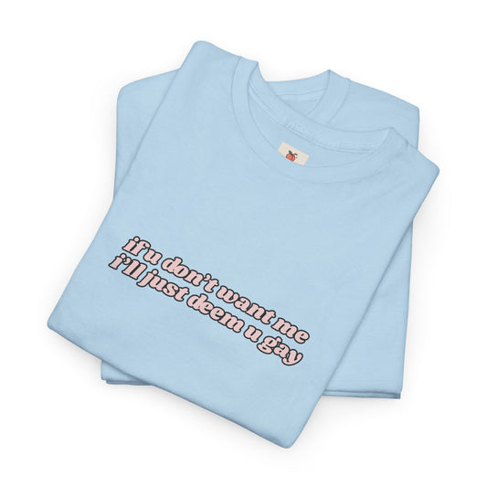 Sabrina Carpenter "Busy Woman" Lyric Quote Tee - If you don't want me i'll just deem you gay