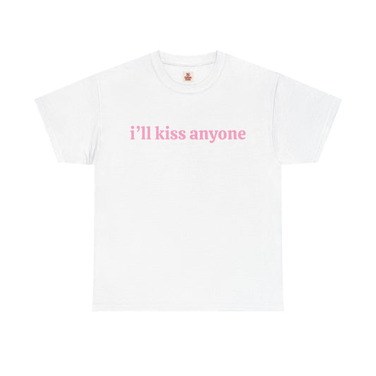 “I’ll Kiss Anyone” Pride T-Shirt – Pansexual Visibility Tee Inspired by Clairo