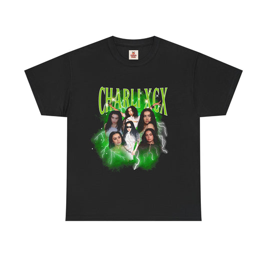 Charli XCX Bootleg Collage Tee – Brat Era Iconography