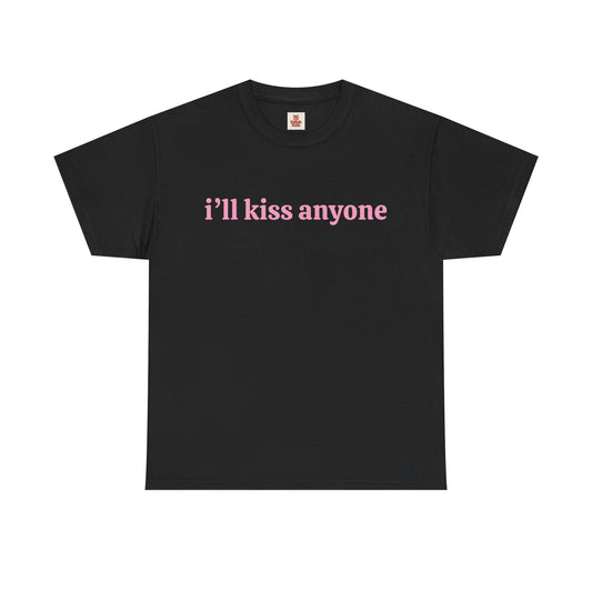 “I’ll Kiss Anyone” Pride T-Shirt – Pansexual Visibility Tee Inspired by Clairo