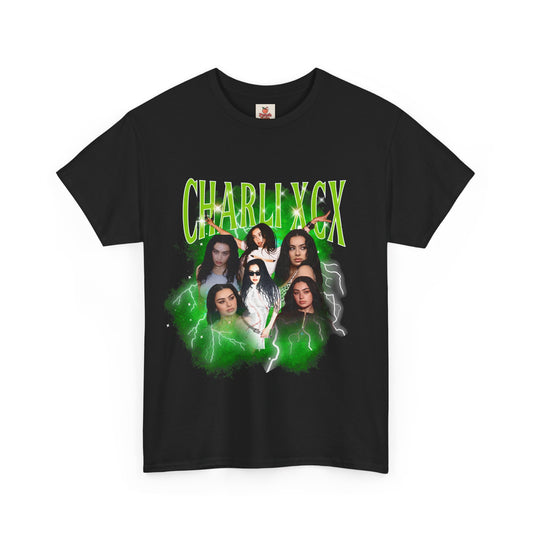 Charli XCX Bootleg Collage Tee – Brat Era Iconography