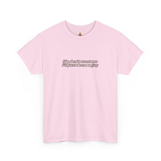 Sabrina Carpenter "Busy Woman" Lyric Quote Tee - If you don't want me i'll just deem you gay